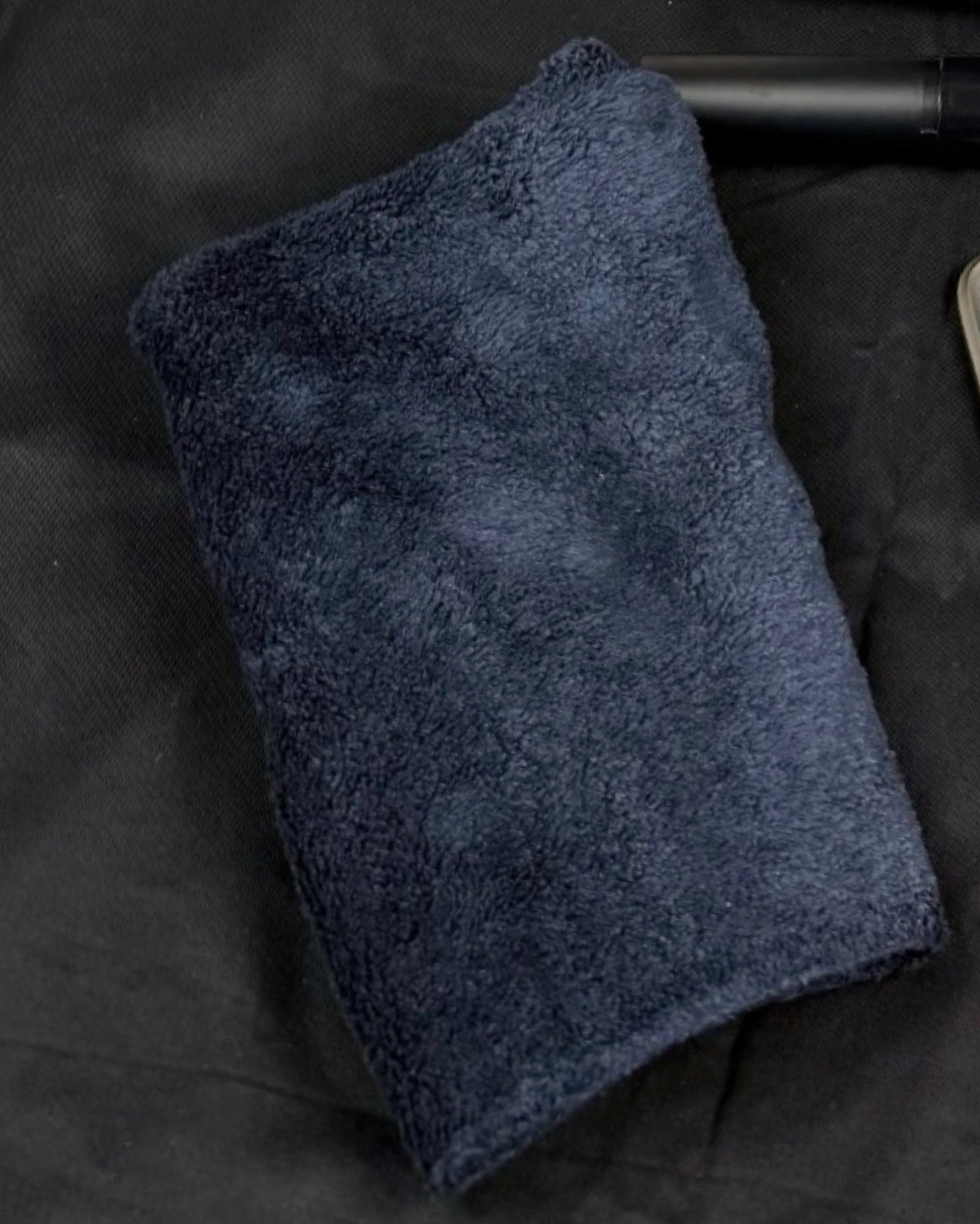 Black Microfiber Towel